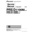 PIONEER PRS-D1100M/XS/ES Instrukcja Serwisowa