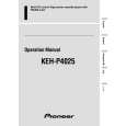 PIONEER KEH-P4025/XM/ES Instrukcja Obsługi