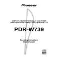 PIONEER PDR-W739/NYXJ Instrukcja Obsługi