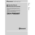 PIONEER DEH-P9800BT Instrukcja Obsługi