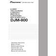 PIONEER DJM-800 Instrukcja Obsługi