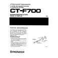 PIONEER CT-F700 Instrukcja Obsługi