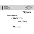 PIONEER CDXFM1279 Instrukcja Obsługi